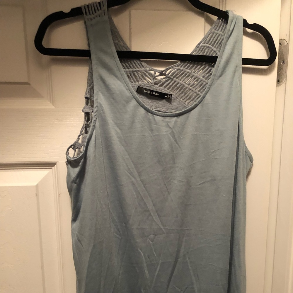 Doe and Ray crochet back tank